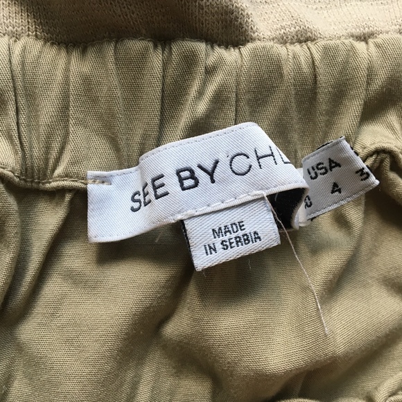 See by Chloe high waist khaki tan mini skirt - Picture 5 of 10